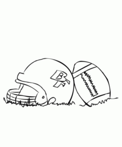 Disegno di football americano da stampare e colorare 108