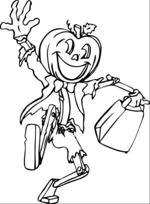 Disegno di zucca di Halloween da stampare e colorare 2 Disegno di zucca di Halloween da stampare e colorare 2
