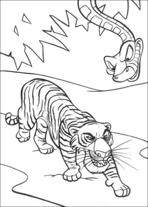 Disegno di Il libro della giungla da stampare e colorare 78