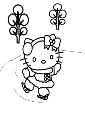 Disegno di Hello Kitty da stampare e colorare 94