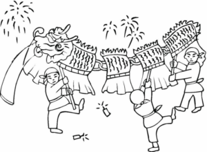 Disegno di dragone da stampare e colorare 43