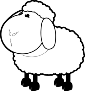 Disegno di pecora da stampare e colorare 37
