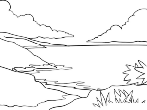 Disegno di paesaggio da stampare e colorare 85