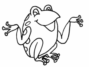 Disegno di rana da stampare e colorare 40