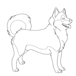 Disegno di lupo da stampare e colorare 25