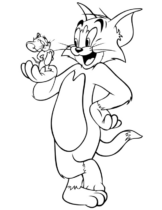 Disegni di Tom e Jerry da colorare