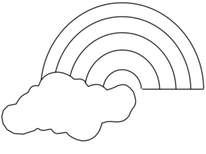 Disegno di arcobaleno da stampare e colorare 7