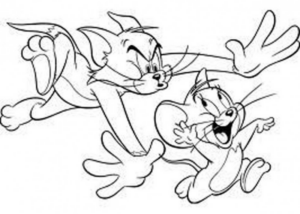 Disegno di Tom e Jerry da stampare e colorare 19