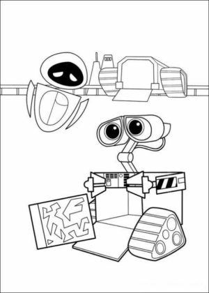 Disegno di Wall-E da stampare e colorare 18