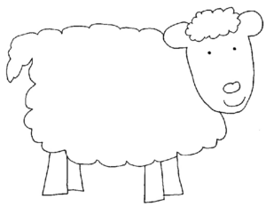 Disegno di pecora da stampare e colorare 18
