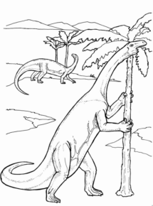 Disegno di Brontosauro da stampare e colorare 13