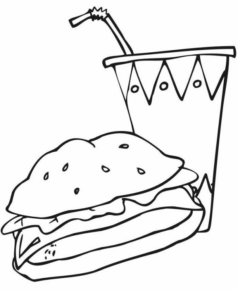 Disegno di fast food da stampare e colorare 37