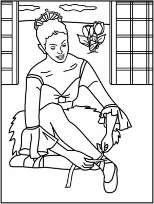 Disegno di danza da stampare e colorare 24