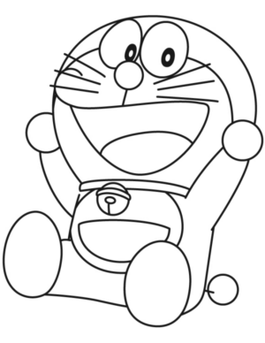 Disegno di Doraemon da stampare e colorare 3