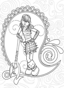 Disegno di Dragon Trainer da stampare e colorare 35 Disegno di Dragon Trainer da stampare e colorare 35
