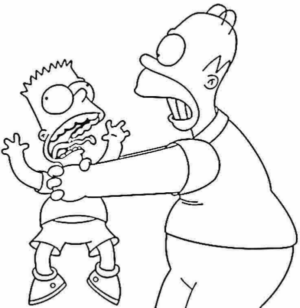 Disegno di I Simpson da stampare e colorare 60