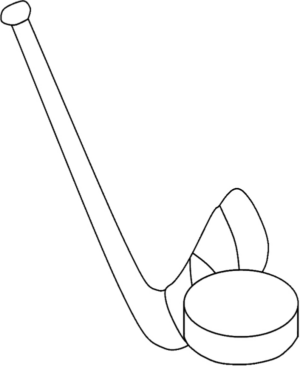 Disegno di hockey da stampare e colorare 19