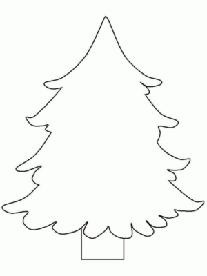 Disegno di albero di Natale da stampare e colorare 248
