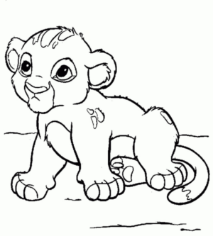 Disegno di leone da stampare e colorare 53