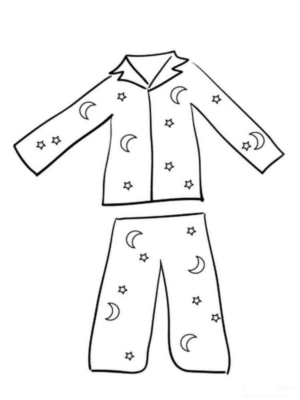 Disegno di pantalone da stampare e colorare 2