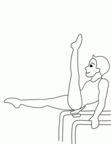 Disegno di ginnastica da stampare e colorare 3