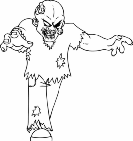 Disegno di mostro di Halloween da stampare e colorare 11