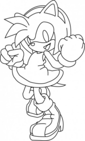 Disegno di Sonic da stampare e colorare 12