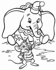 Disegno di Dumbo da stampare e colorare 70