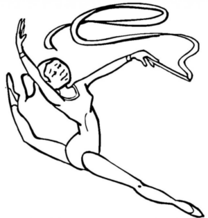 Disegno di ginnastica da stampare e colorare 12