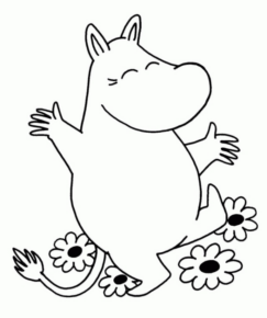 Disegno di ippopotamo da stampare e colorare 10