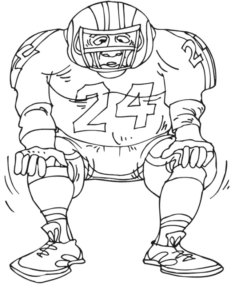 Disegno di football americano da stampare e colorare 76 Disegno di football americano da stampare e colorare 76