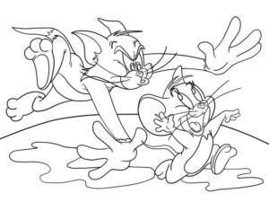Disegno di Tom e Jerry da stampare e colorare 69
