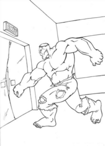 Disegno di Hulk da stampare e colorare 69
