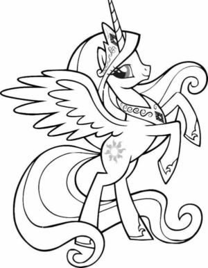 Disegno di My Little Pony da stampare e colorare 87 Disegno di My Little Pony da stampare e colorare 87