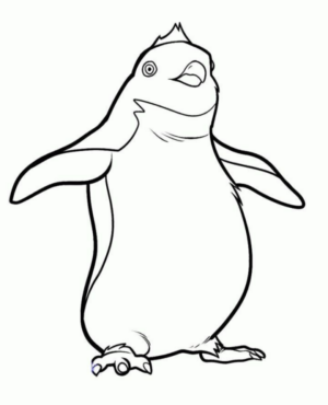 Disegno di pinguino da stampare e colorare 65