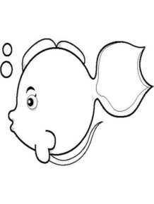 Disegno di pesce da stampare e colorare 223