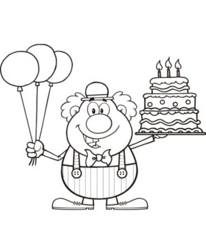 Disegno di compleanno da stampare e colorare 88