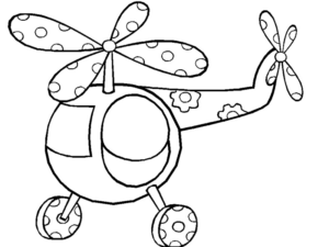 Disegno di elicottero da stampare e colorare 36