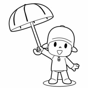 Disegno di pioggia da stampare e colorare 34