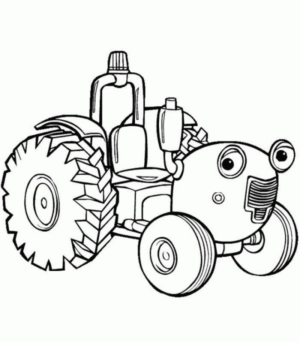 Disegno di mezzo da lavoro da stampare e colorare 35