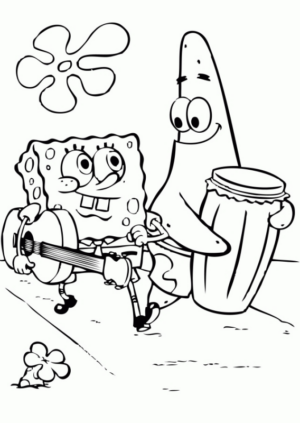 Disegno di Spongebob da stampare e colorare 38