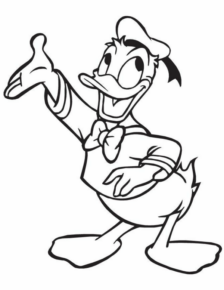 Disegno di Paperino da stampare e colorare 124