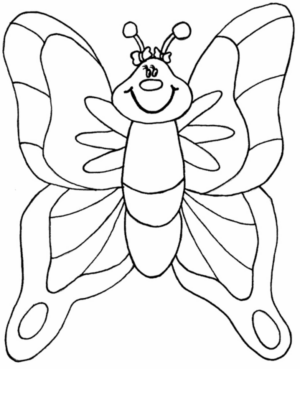 Disegno di farfalla da stampare e colorare 153