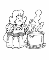 Disegni di Cuochi da colorare