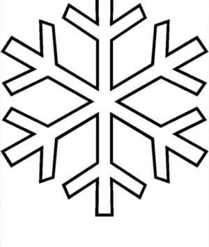 Disegno di fiocco di neve da stampare e colorare 12