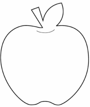 Disegno di mela da stampare e colorare 78