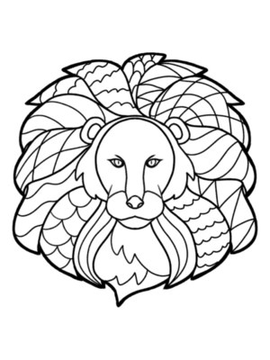 Disegno di leone da stampare e colorare 32