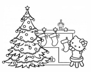 Disegno di albero di Natale da stampare e colorare 200