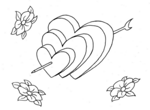 Disegno di cuore da stampare e colorare 36