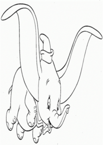 Disegno di Dumbo da stampare e colorare 24